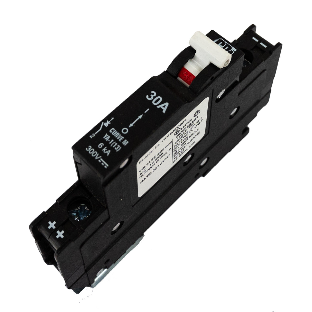 Midnite Solar MNEPV30-300 30A DC breaker side top view