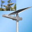 Solar light on a pole