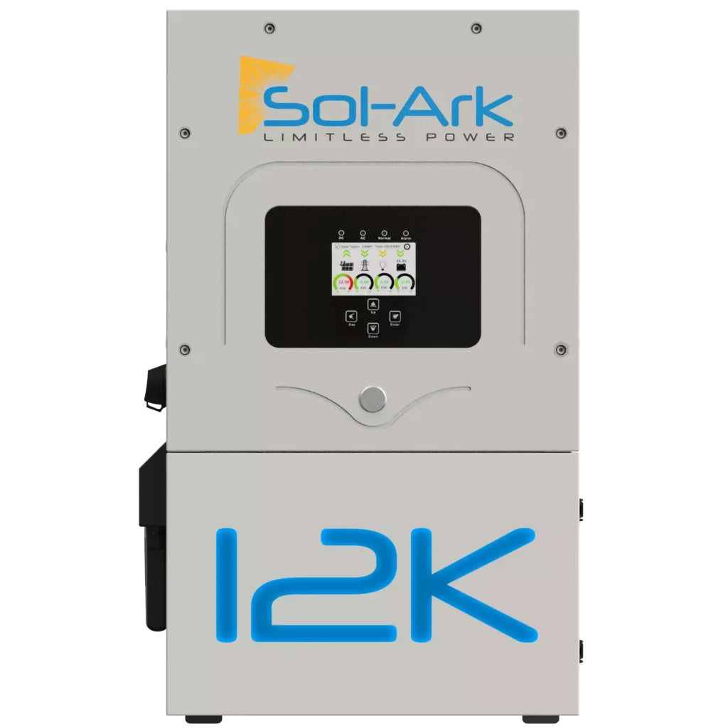 Sol-Ark 12K backup and solar inverter - front view