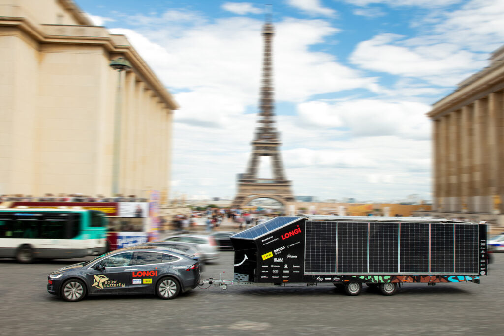 Solar Butterfly Tesla in Paris