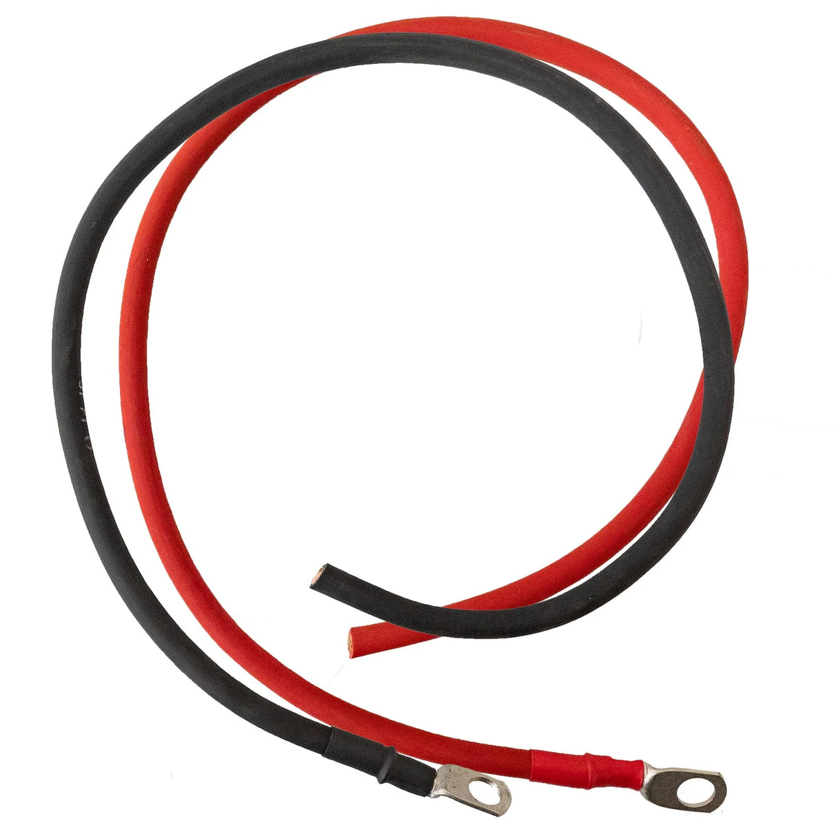 Câbles #10 AWG, 1 conducteur(s), Noir et rouge, 2 Pieds, connecteurs Cosses 3/8″/Aucun, usage PV (paire)