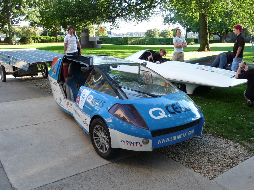 Solar taxi car