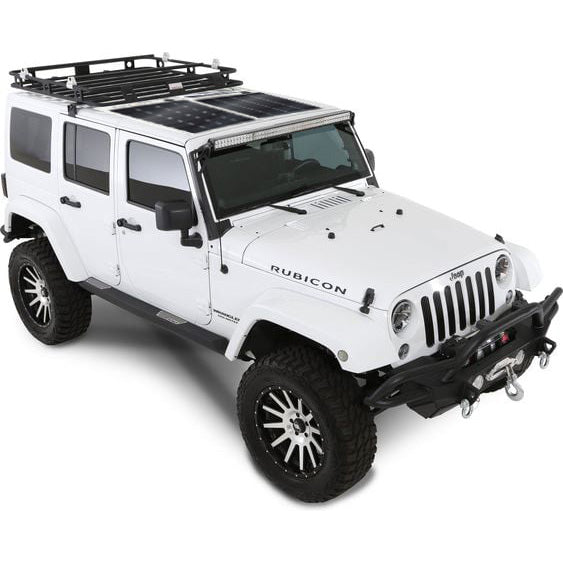 Sunpower - SPR-E-Flex-100 – 100W Semi Flexible Solar Panel on a Jeep roof