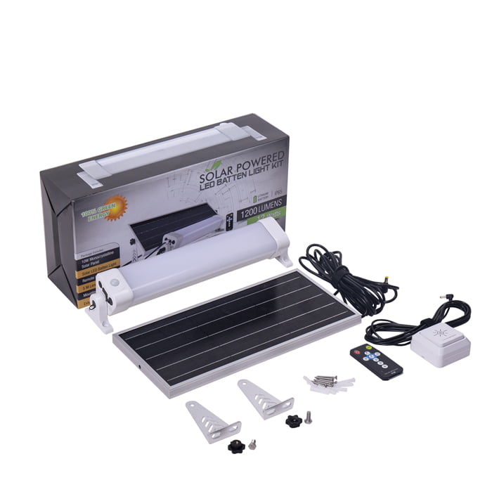 Eco-Light Solar LED Tube Light Kit for shed - box content