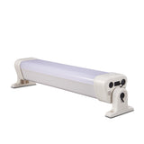 Eco-Light Solar LED Tube batten Light Kit for shed with lithium battery and solar panel side view