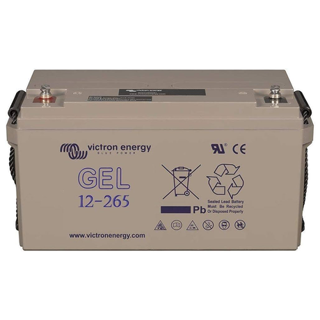 Victron Energy BAT412151104 Gel 12V 165Ah deep cycle battery - top front