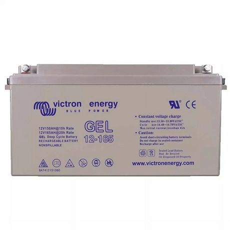 Victron Energy BAT412151104 Gel 12V 165Ah deep cycle battery - front