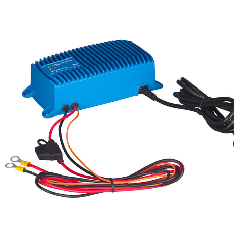 Victron Energy BPC122547106 Blue Smart IP67 Charger 12/25(1) 120V NEMA 5-15 - back with connectors