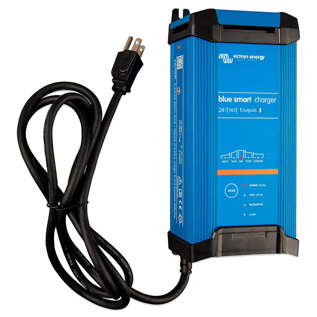 Victron Energy BPC241647102 Blue Smart IP22 Charger 24/16(1) 120V NEMA 5-15 - left