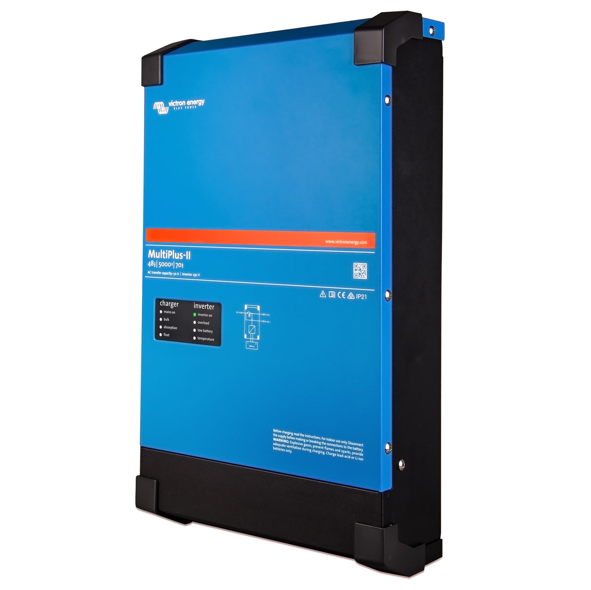 Victron Energy MultiPlus-II 48/5000/70-95 120V Inverter/Charger (UL 1741 Certified) | PMP482505120