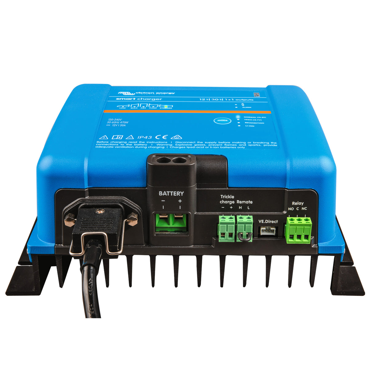 Victron Energy – Smart IP43 Charger 12/30 (1+1) 120-240V | PSC123051095
