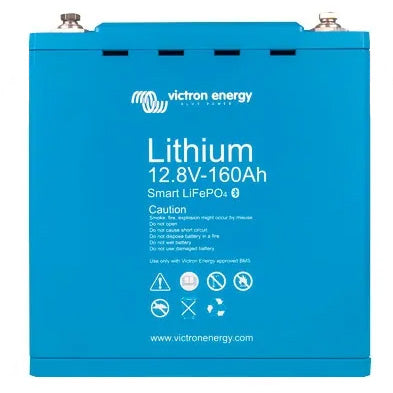 Victron Energy BAT512116610 lithium Smart LiFePO4 12V 160Ah Smart battery - front no wires