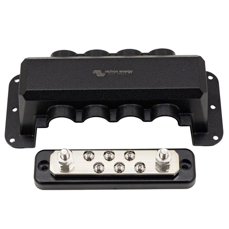 Busbar 250A 2P with 6 screws +cover - top with cover