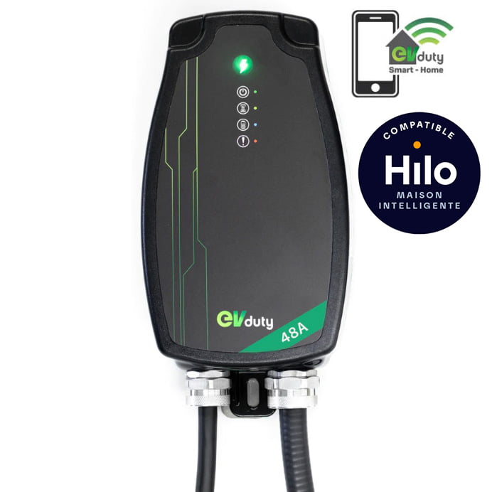EVDuty EV charging station 48A Smart-Home compatible with Hilo