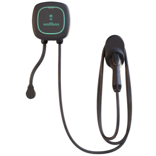 Borne de recharge pour voiture électrique Pulsar Plus + Power Boost ( monophasé) de marque Wallbox - Soluborne